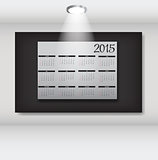 Vector Illustration. 2015 New Year Calendar