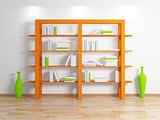 Modern bookshelf.