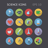 Flat Icons For Science
