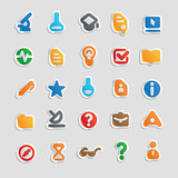 Sticker icons for science