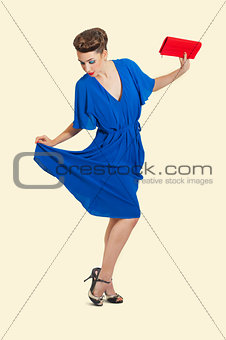 woman in pinup style