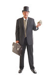 businessman in a retro business suit