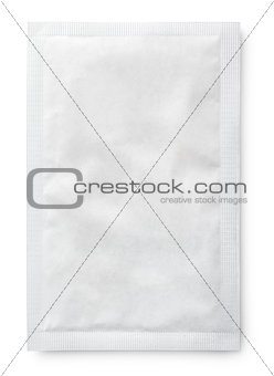 Paper blank product package isolated on white