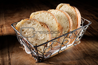 basket with baguette