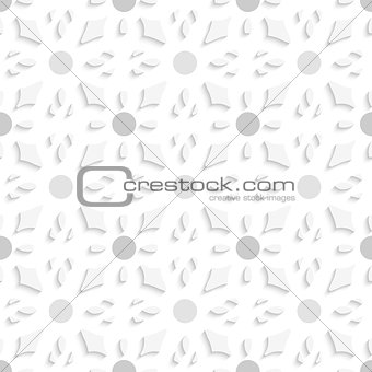 Geometrical pattern with gray dots
