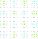 White blue and green rectangles  seamless
