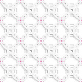 White ornament on top perforated rectangles with pink seamless