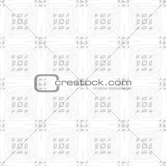 White rectangle groups on gray ornament seamless