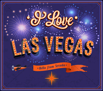 Greeting card from Las Vegas - Nevada.