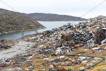 Waste disposal site in Greenland