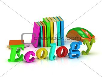 ecology 3d inscription bright volume letter 