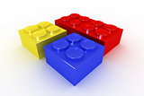A Collection of Bright Coloured Building Blocks