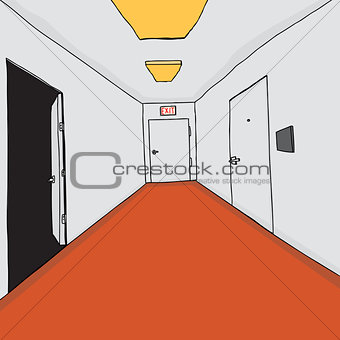 Professional Office Corridor