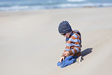 kid at oregon dunes