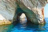 The Blue Caves in Zakynthos (Greece)