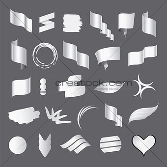Biggest collection of vector white flags