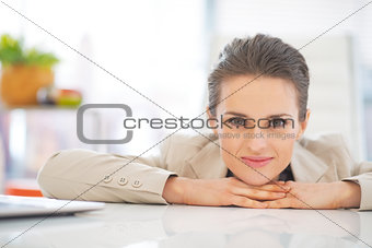Portrait of business woman in office
