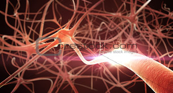 3D render of Neurons Network. 