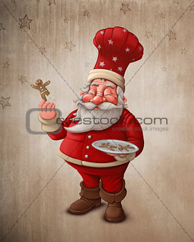 Santa Claus pastry cook