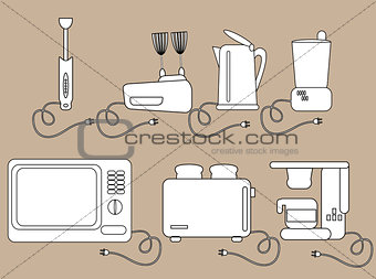 Household appliances, kitchen Electrical appliances.
