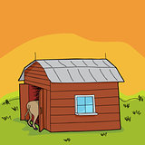 Rural Animal in Barn