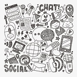 doodle communication background