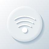 Wi-fi 3D Paper Icon