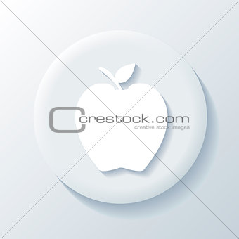 Apple 3D Paper Icon