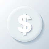 Dollar 3D Paper Icon