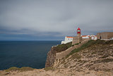 Lighthouse of Cabo de Sao Vicente, Sagres,Algarve,Portugal (buil
