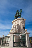 Bronze statue of King Jose I from 1775 on the Commerce Square, Lisbon