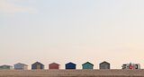 Beach Huts and a campervan
