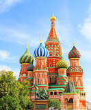 Saint Basils cathedral on Red Square in Moscow