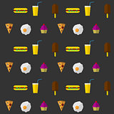 Vector background for fast food