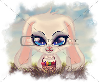Abstract Easter Bunny