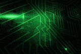 Green and black circuit board