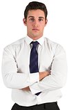 Businessman standing and looking at camera