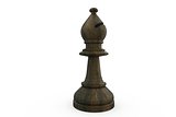 Black bishop chess piece