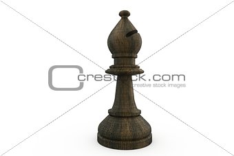 Black bishop chess piece