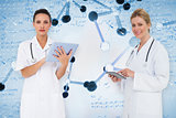 Composite image of female medical team