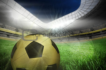 Composite image of gold football