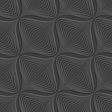 Dark geometrical diagonal onion shape embossed seamless pattern