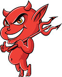 Cute cartoon devil