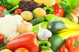 Organic Fresh Healthy Vegetables / Food Background