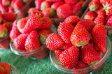 Group of Fresh Strawberry
