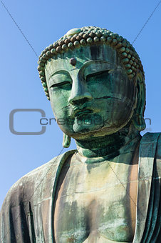 Great Buddha of Kamakura Close Up Shot