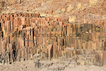 "The Organ Pipes", a geological formation of volcanic rocks