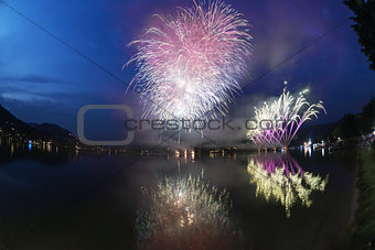 Fireworks on the Lugano Lake, Lavena-Ponte Tresa