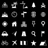 Location icons on black background
