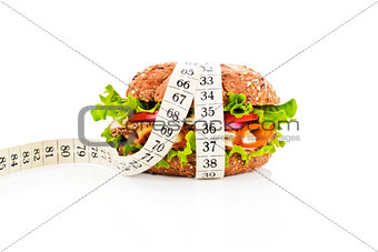 Healthy food, weight loss conceptual.